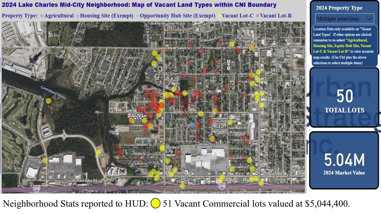 2024 Vacant Property Map - Commercial