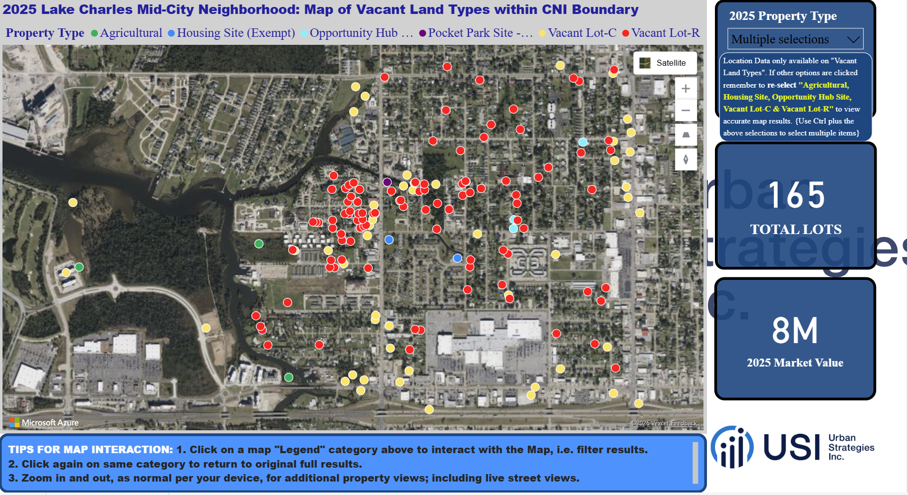 2025 Vacant Property Map - Residential and Commercial